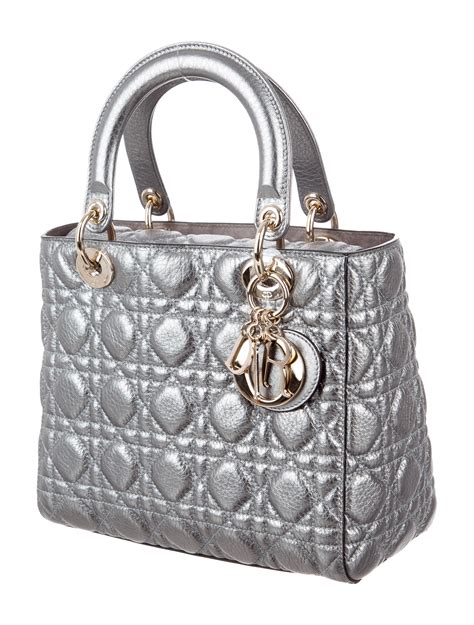 silver dior handbag|small dior bag.